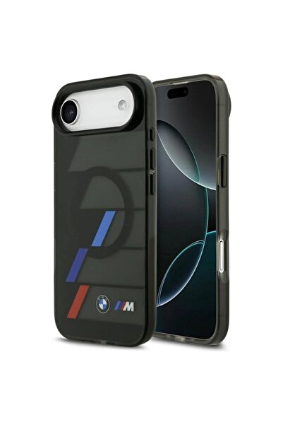 BMW M IML Husă MagSafe cu Butoane Metalice și Linii Tricolore pentru iPhone A...