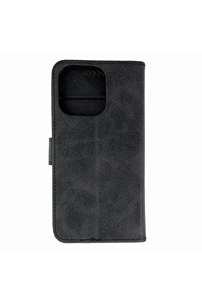 Hurtel Husă tip carte din piele pentru iPhone 16 Pro Max - negru