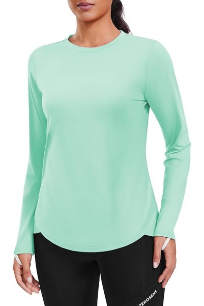 GENERAL PINSPARK Women Sun Shirt Long Sleeve Quick Dry Hiking Shirts with Thu...