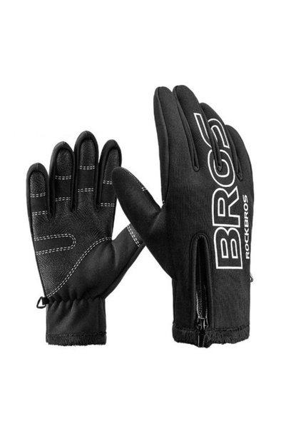 ROCKBROS Mănuși de ciclism softshell de iarnă M