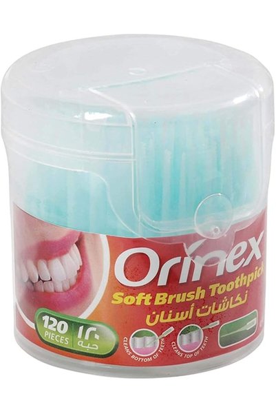 Orinex فرشاة أسنان ناعمة، 120 قطعة