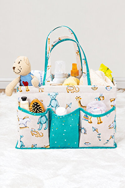 EMİLA HOME Baby Care Bag & Organizer Men's Blue & (30X20X21 cm)