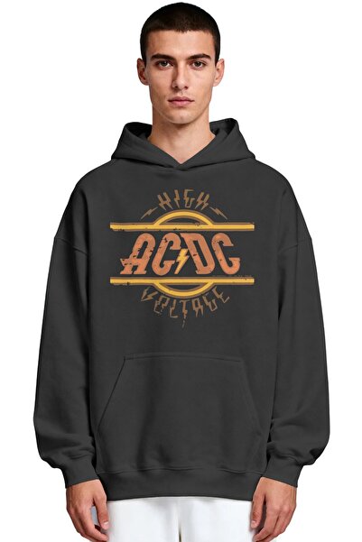 SEVBANO AC DC Rock Metal Music Group Hanorac premium supradimensionat unisex ...