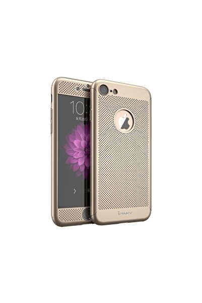 OEM Husă Full Cover 360° pentru Apple iPhone 7, Antișoc, Slim, Auriu