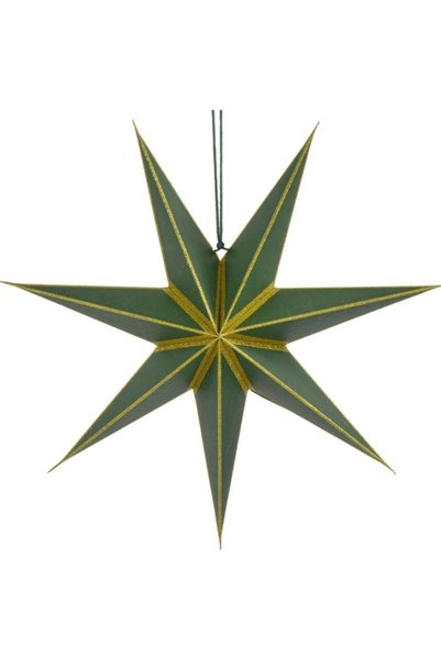 mica STELE DECORATIVE DE HÂRTIE SUSPENSIVE FSC 18x60CM VERDE CU 7 BRAȚE