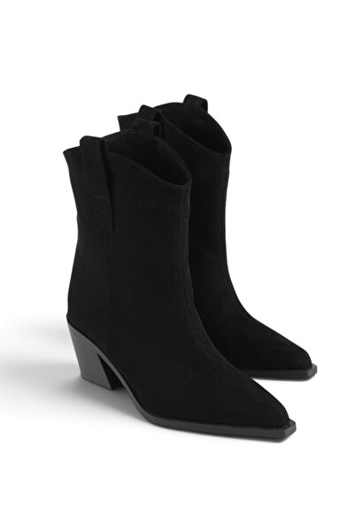 luuq shoes WENDY Süet Kadın Western Bot