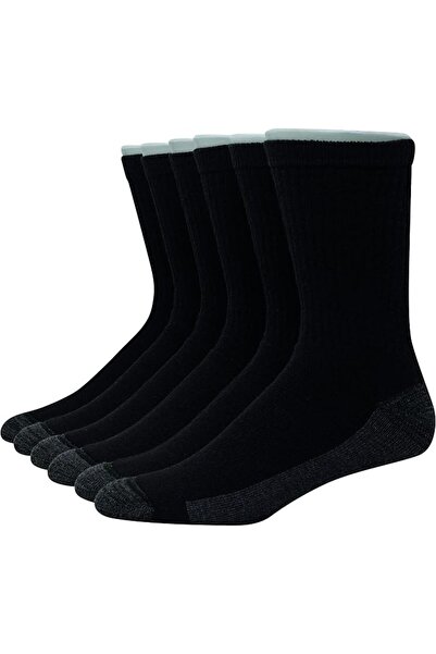 HANES Men Ultra Cushion Freshiq Odor Control With Wicking Crew Socks, 6-pair ...