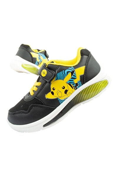 Leomil Adidași sport pentru copii Pokemon, ușori, cu scai, negru-galben