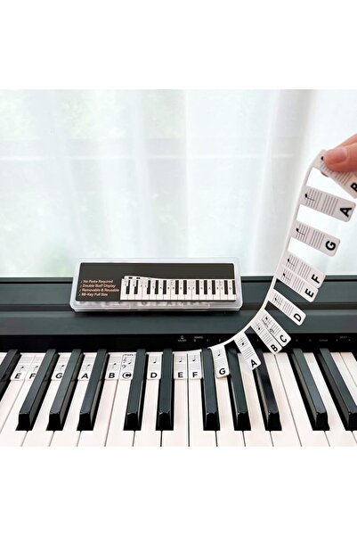 Tazweeq Piano Notes Guide for Beginner, 88 Key Full Size Silicone Piano Keybo...