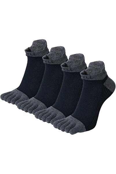 GENERAL Men's Cotton Toe Socks Five Finger Socks No Show Crew Athletic Socks ...