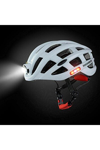 ROCKBROS Cască de ciclism MTB cu lumină albă 57-62cm