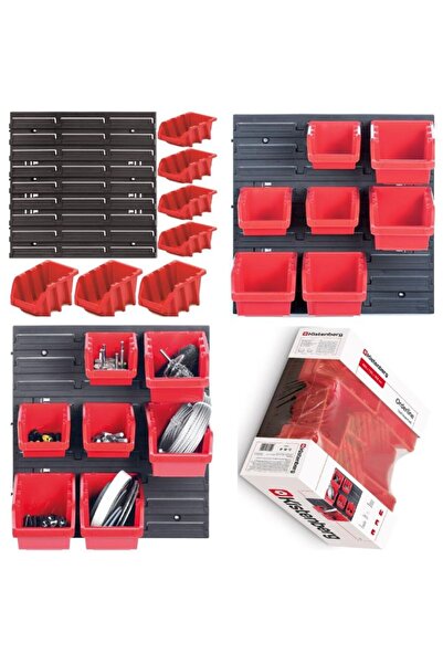 kistenberg Tablă de atelier cu un set de containere ORDERLINE