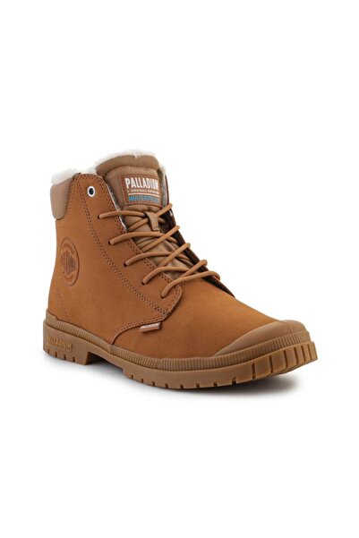 Palladium sp20 Cuff Piele Impermeabil WL M 79067-257-M Pantofi culoare Mahon
