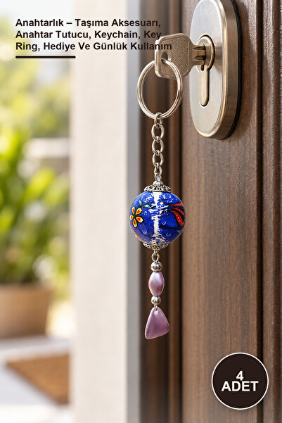 Yenilig 4 Pieces Keychain – Carrying Accessory, Key Holder, Keychain, Key Rin...
