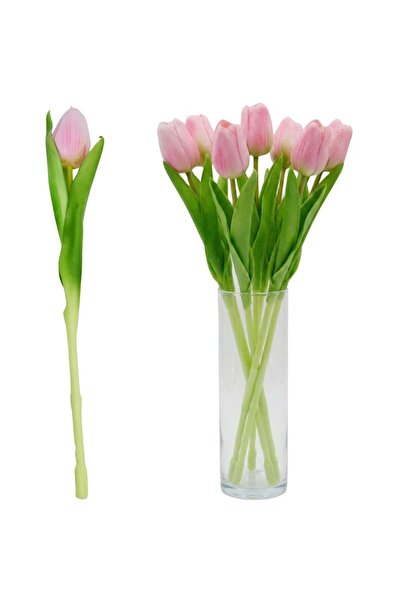 SASKA GARDEN Lalea roz 31 cm, realistă, decorațiune de primăvară