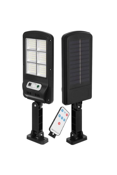 SASKA GARDEN LAMPĂ STRADALĂ SOLARĂ 120 LED-URILE + TELECOMANDĂ, SENZOR DE MIȘ...