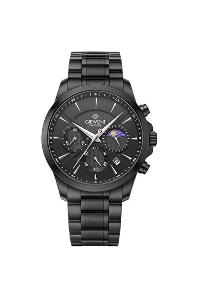 Giewont Ceas bărbătesc Cronograf Safir Negru GW9460-B1