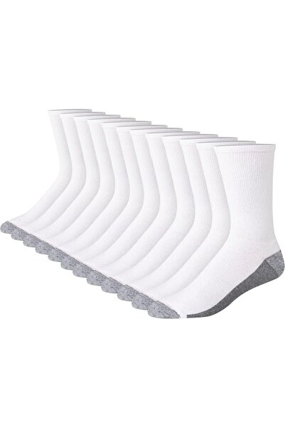 HANES Men's Max Cushioned Crew Socks, Moisture-Wicking with Odor Control, Mul...