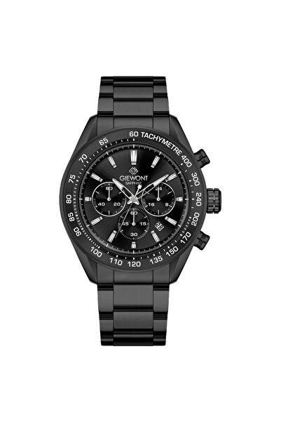 Giewont Ceas bărbătesc Cronograf Safir Negru GW9580-B2