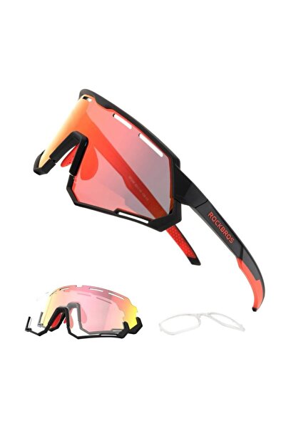 ROCKBROS Ochelari sport SP246 negri și roșii