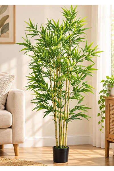 Generic Artificial Bamboo Tree 110 CM – Realistic Indoor Decorative Plant wit...