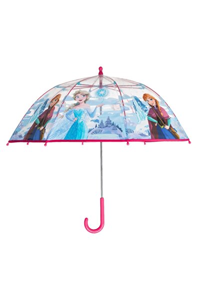 OEM Umbrelă de ploaie pentru copii Frozen, lungime 64 cm, transparentă, desch...