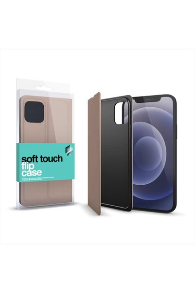 Fara brand Husa rabatabila Xpro Soft Touch pentru Apple iPhone 13 Mini, auriu...