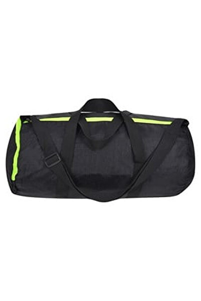 OEM Black Sports Bag with Fluorescent Yellow Handles & Zipper 48x25x35cm