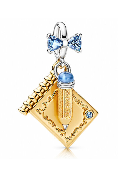 Bridgerton Dance Card & Pencil Dangle Charm