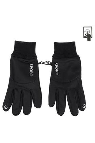 OEM Manusi Negre cu Elastic & Clips pentru Ecran Tactil pentru Barbati