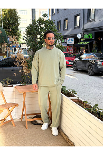 manch collection %100 Modal Kumaş Sweat Pantolon Takım