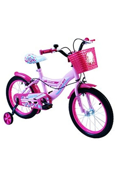 OEM Pink Bicycle with Fuchsia Basket for Children - 16""