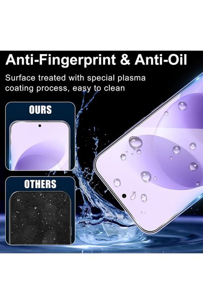 aheaks Xiaomi Redmi Note 17 4G/5G Compatible Fingerprint Activated Nano Glass Screen Protector, 9H Hardness Protective and Lens Protector