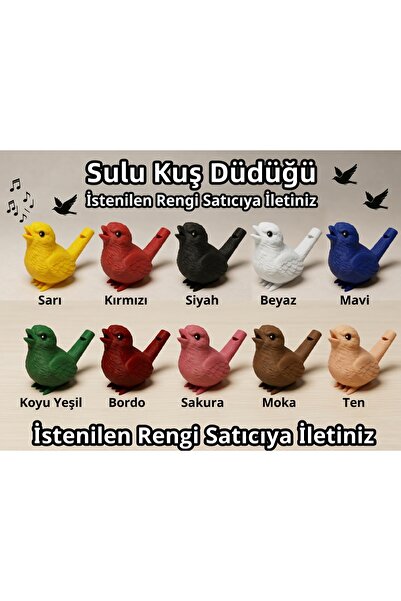 Kuş Sesli Sihirli Su Düdüğü