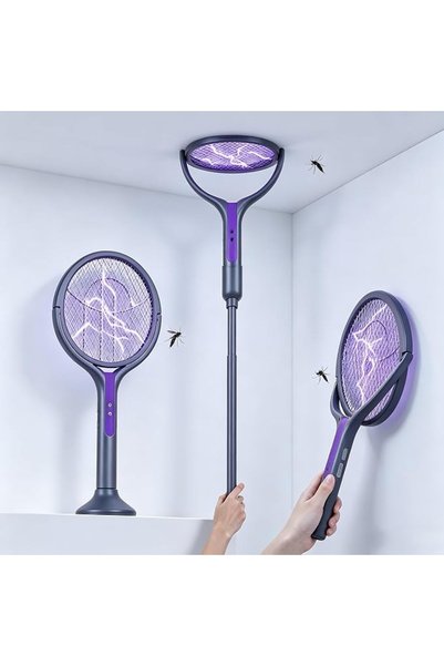 GENERAL Bug Zapper Racket,2800V Electric Bug Zapper Racket 2 in 1 Rechargeabl...