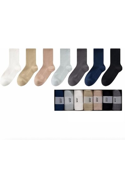 GENERAL 7 Pairs Mens Anti Stink Odor Resistant Blister Proof Seamless Cotton ...