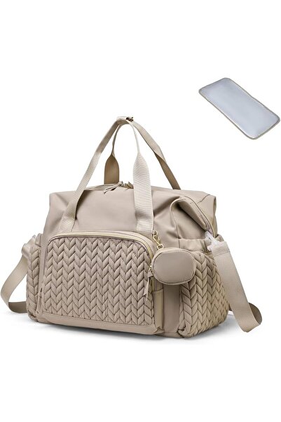 GENERAL Diaper Bag Tote,Large Capacity Waterproof Baby Diaper Bag with Pacifi...