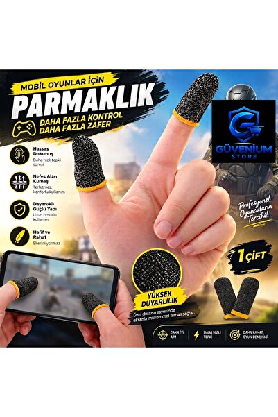 Mobil Oyun Parmaklığı 1 Çift Paket – Mobile Parmak Kılıfı – Hassas Dokunmatik Ekran Oyuncu Parmaklığı