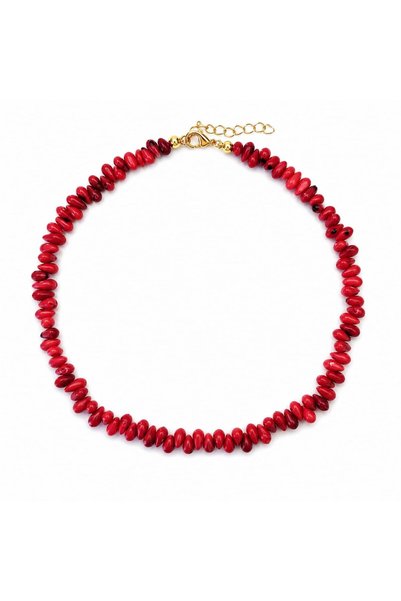 Sinem Şanlı Atelier Coral Natural Drop Coral Necklace