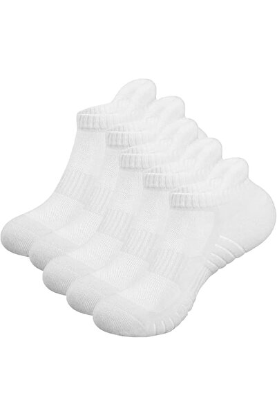 GENERAL 5 Pairs Athletic Crew Socks For Men, Pure Cotton Cushioned Breathable...