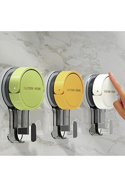 Yelajoy 3pcs Suction Cup Hook, Heavy Duty, Waterproof & Reusable Vacuum Hooks...