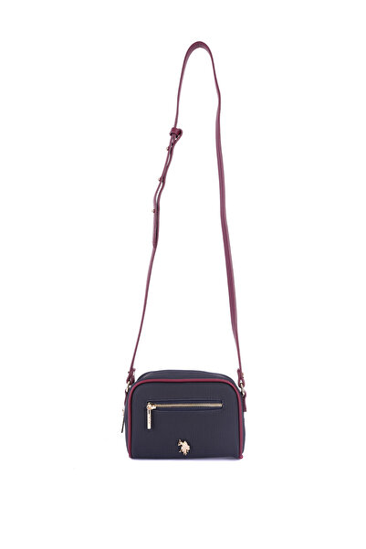 U.S. Polo Assn. Navy Blue-Claret Red Women's Messenger Bag Us26659