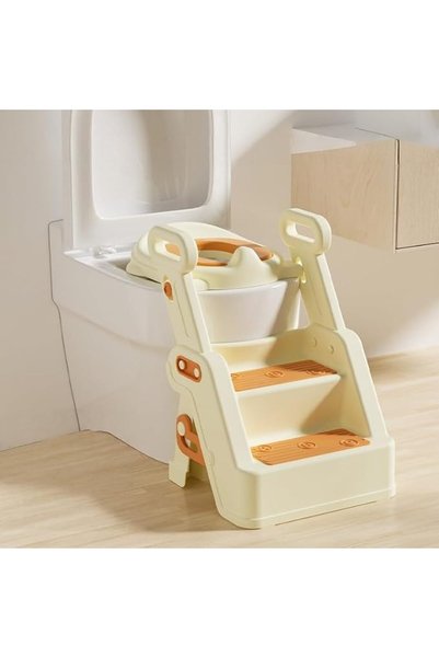 Rubvrenti Toilet Potty Training Seat with Step Stool Ladder, Comfortable Safe...