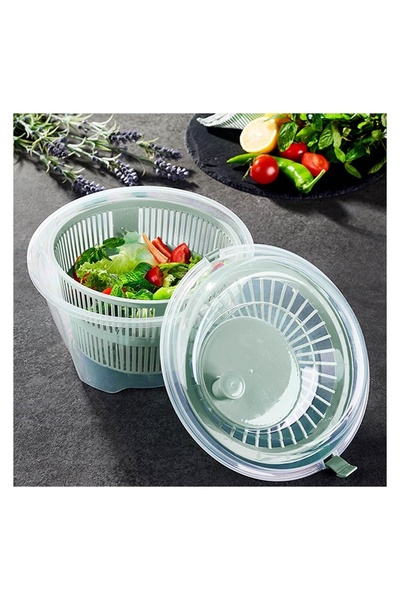 OEM Uscător Verde pentru Salata Ø24x14cm - 4.4L – usucă salata rapid fără să ...