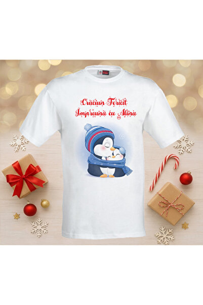 My Way Set 2 tricouri si 1 body personalizate Craciun, ”Primul Craciun”, CR 37, Alb, 100% bumbac