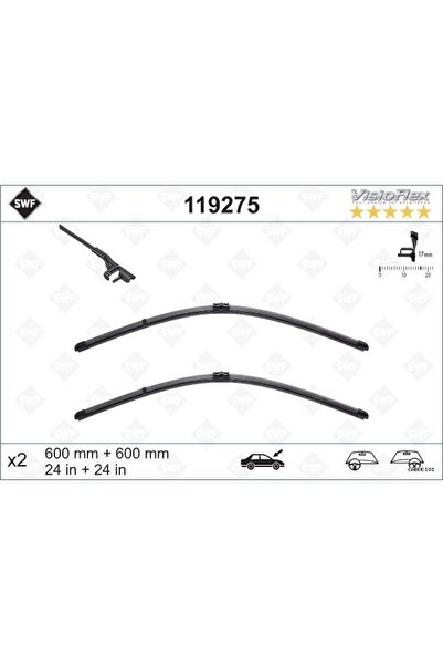 CADDE101 SILECEK SUPURGESI TAKIMI 600mm / 600mm MERCEDES C-CLASS W204 (140404) S204 SWF