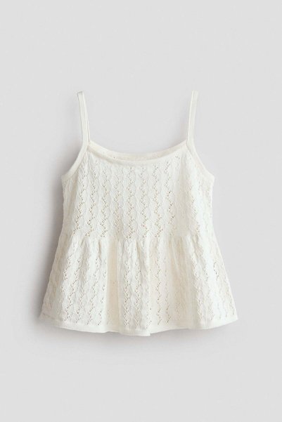 H&M Pointelle-knit strappy top