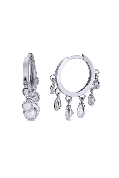 Be Special Cercei tip inel din argint 925 cu zirconiu alb Be Elegant