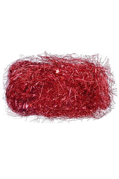 DD SHOP Beteala decorativa de Craciun, rosie cu stelute, 30 g, pentru brad si...