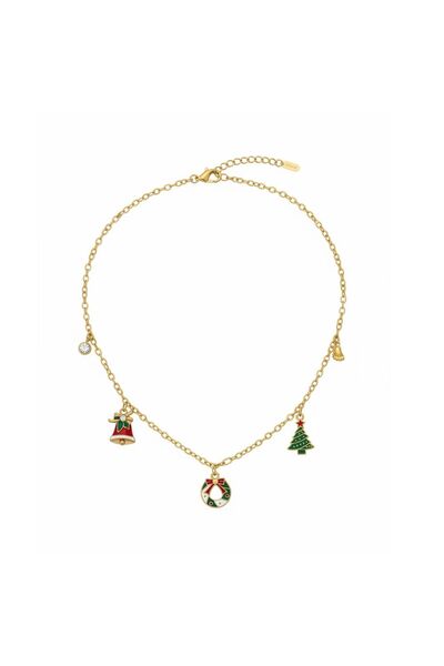MOMOCA Ατσάλινο Κολιέ Christmas Charms